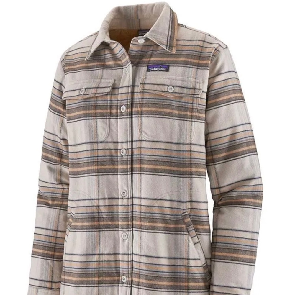 Women’s M Patagonia Fjord Insulated Flannel Jacket